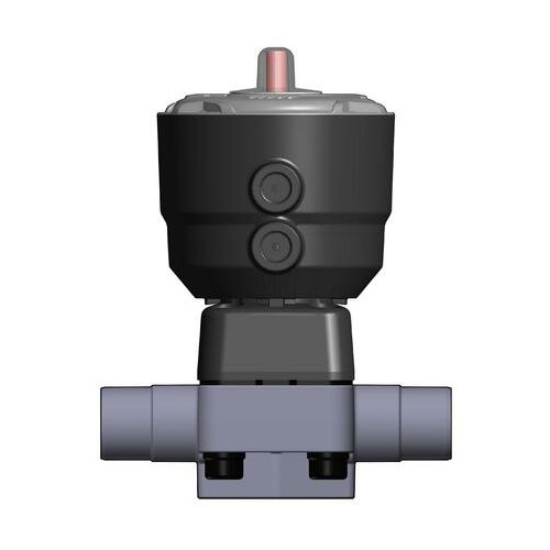 PVDF 2/2-Wege-Membranventil DK/CP, Schweißstutzen, NC, PTFE/EPDM, Typ 382