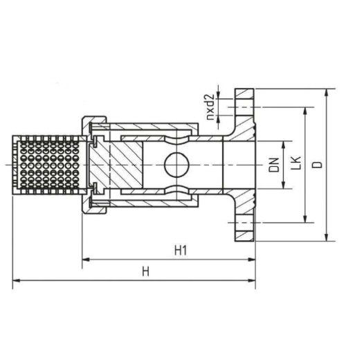 Saugfilter aus PP mit Flanschanschluss, FPM O-Ring