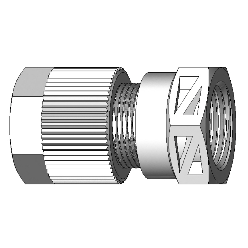 Aufschraubverschraubung aus PVDF